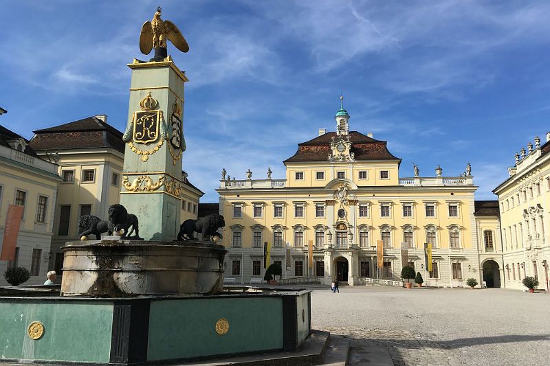 Patio del Palacio Residencial de Ludwigsburg.