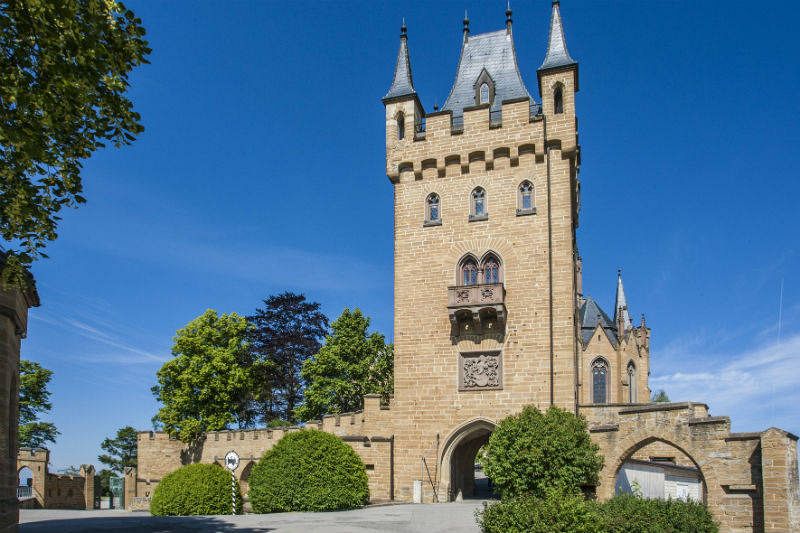 Un torreón del castillo Hohenzollern.