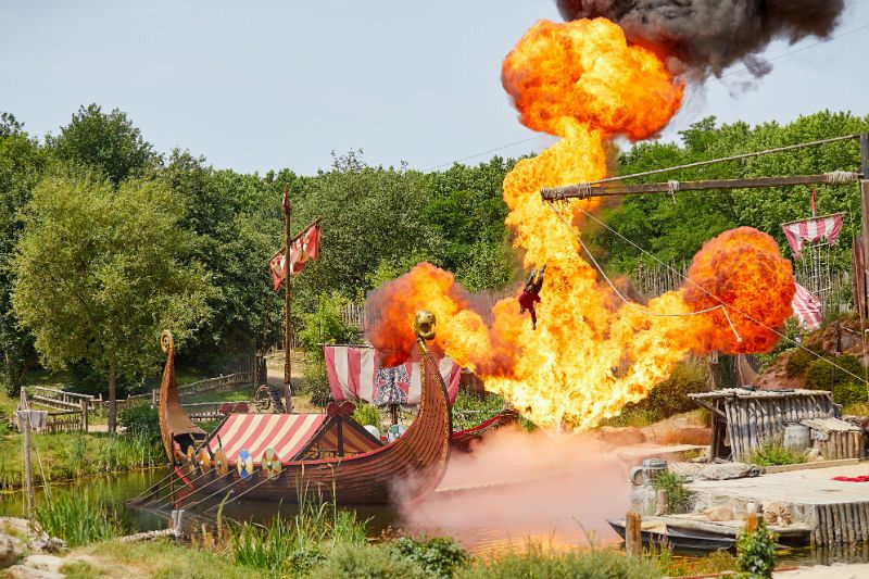 'Los Vikingos', espectáculo del parque Puy du Fou.