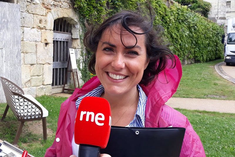 Charlotte Chateau, responsable de promoción turística de la Abadía Real de Fontevraud.