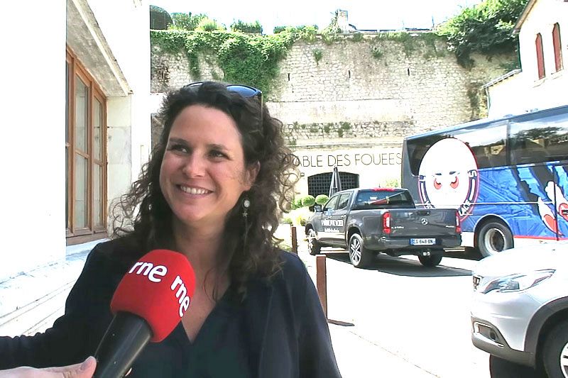 Emilie Arribas, oficina de turismo de Saumur Val de Loire.