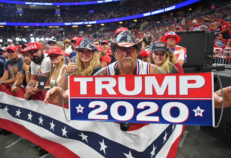 El acto formal de campaña de Donald Trump para su reelección en 2020