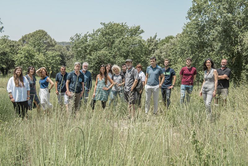 Equipo de TVE de ¡Qué animal! y colaboradores del programa