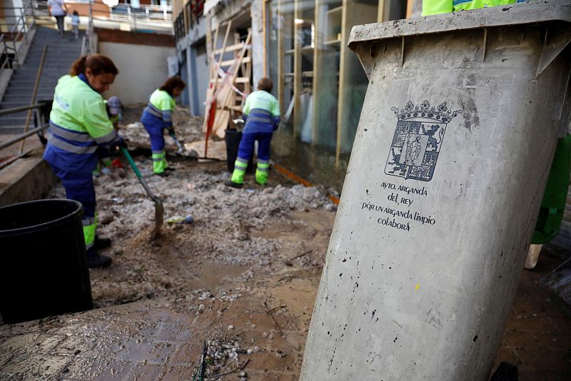 Arganda evalúa los daños tras las fuertes lluvias