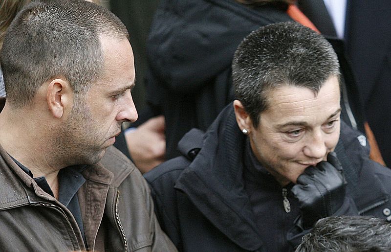 Blanca Fernández Ochoa, durante el funeral por su hermano Francisco, fallecido el 6 de noviembre de 2006