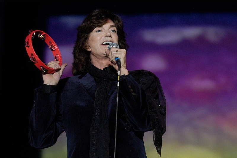 El cantante español Camilo Sesto en un concierto en Quito, Ecuador, en 2008.