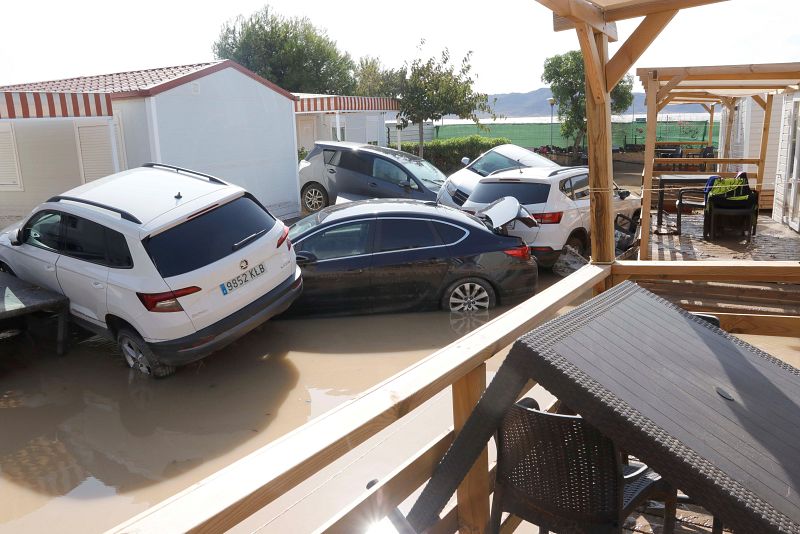 Inundado el Camping de Cabo de Gata en Níjar (Almería)