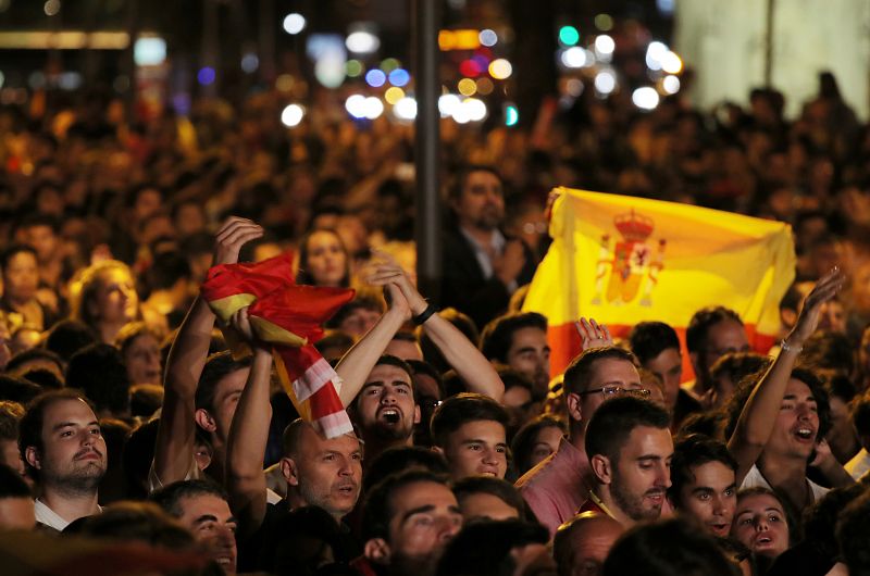 Spain celebrate their Basketball World Cup Win in Madrid