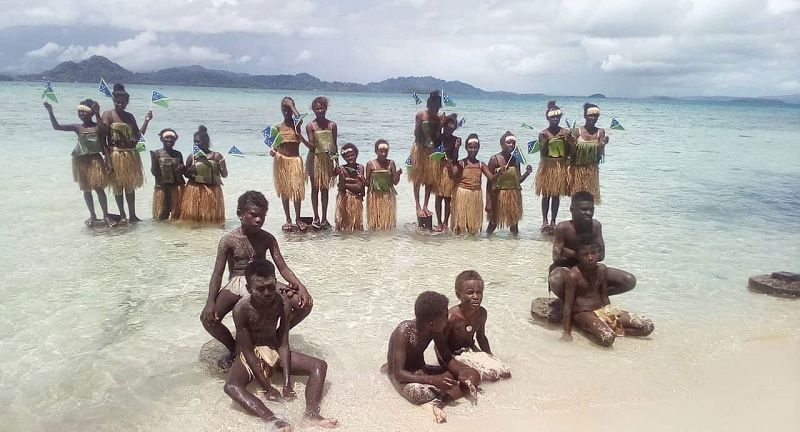 Estudiantes de las Islas Salomón defienden su futuro