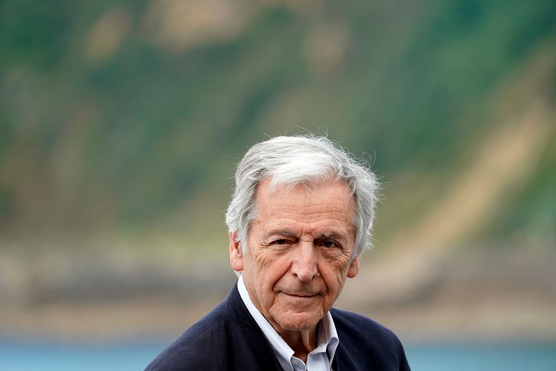 El director Costa-Gavras durante el 'photocall' de su película 'Comportarse como adultos'