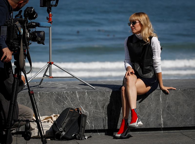 Presentación de la gala de RTVE en el Festival Internacional de Cine de San Sebastián