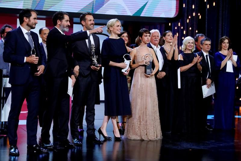Imagen de los galardonados en la 67 edición del Festival Internacional de Cine de San Sebastián