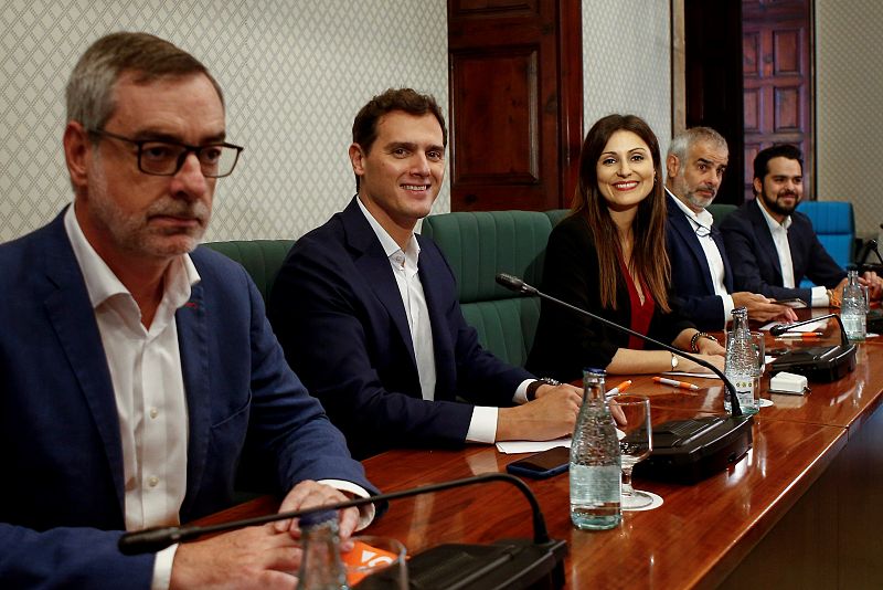 Albert Rivera preside la reunión del grupo parlamentario de Ciudadanos en el Parlament