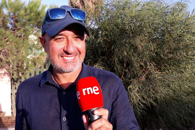 Fabio Brundu, guía en la península del Sinis.