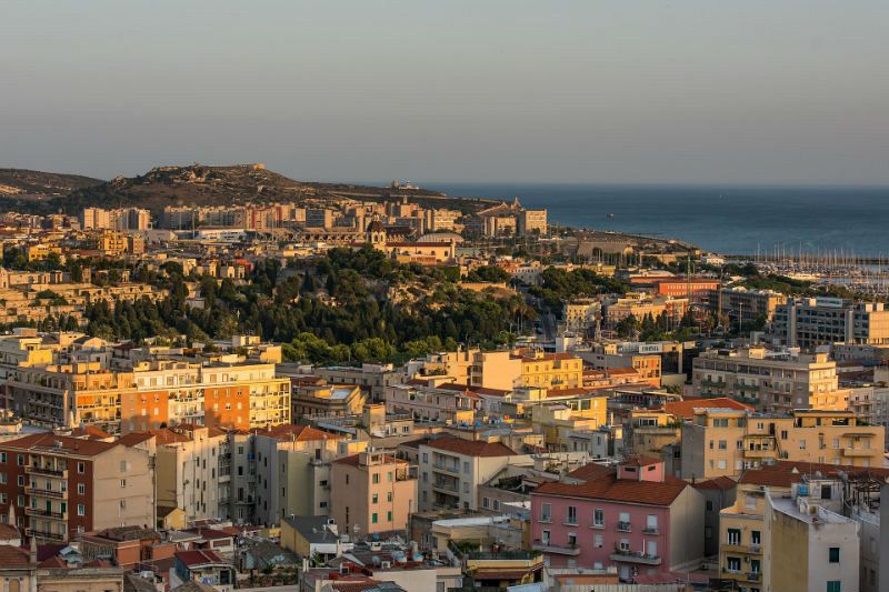 Vista del barrio de Marina (Cagliari).