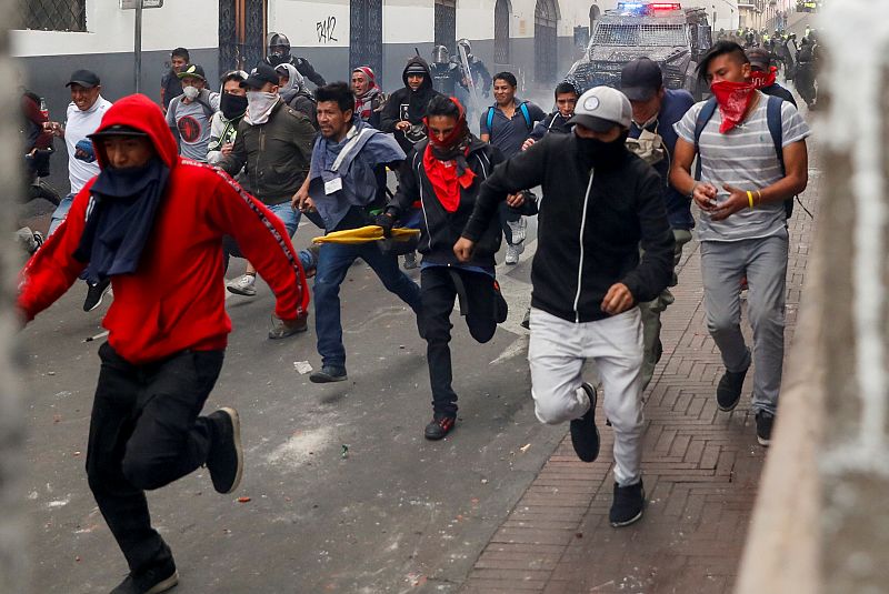 Las protestas en Ecuador, en imágenes