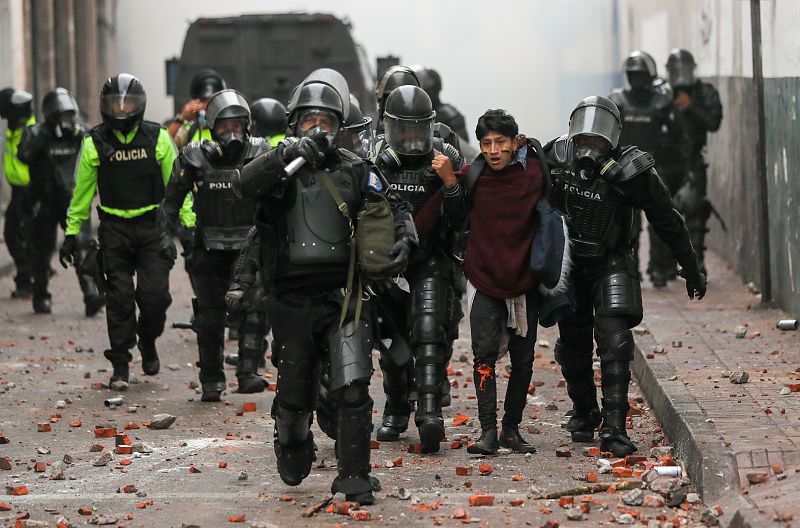 Las protestas en Ecuador, en imágenes