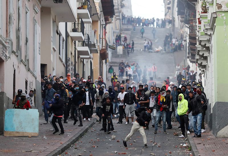 Las protestas en Ecuador, en imágenes