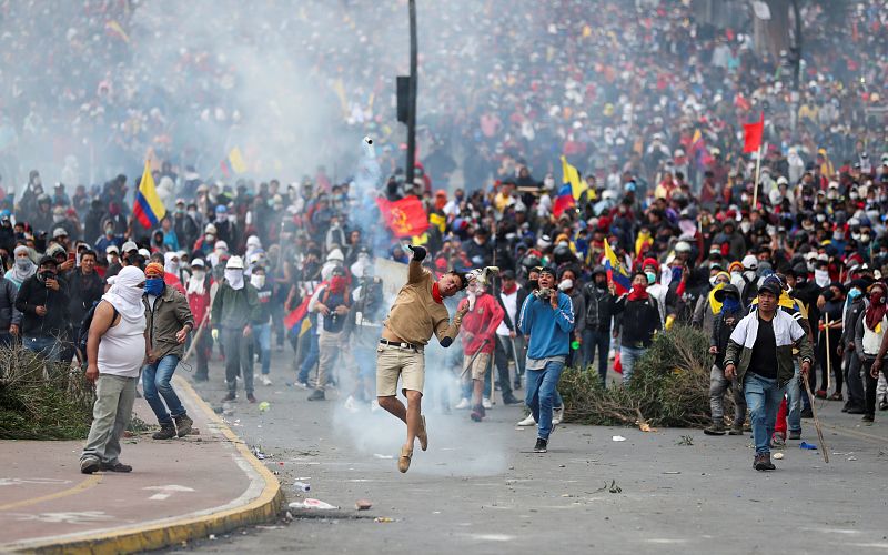 Las protestas en Ecuador, en imágenes