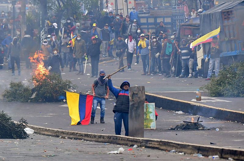 Las protestas en Ecuador, en imágenes