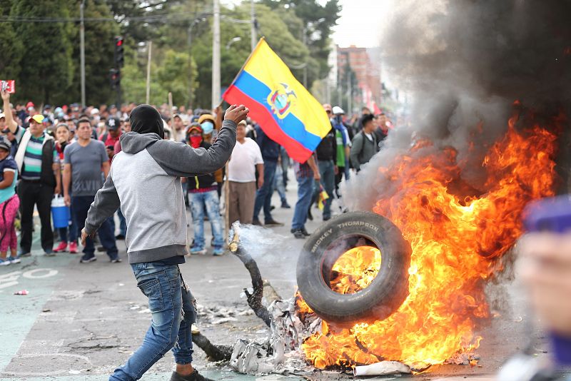 Las protestas en Ecuador, en imágenes