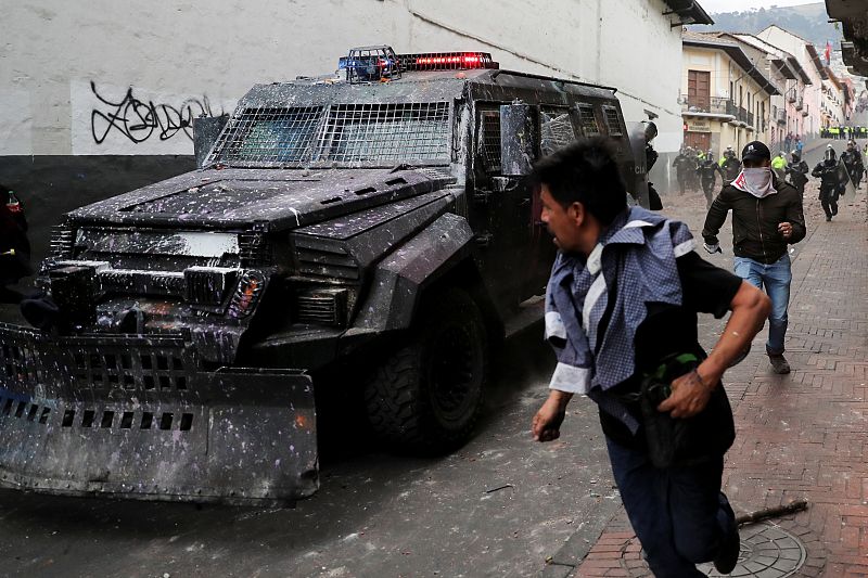 Las protestas en Ecuador, en imágenes