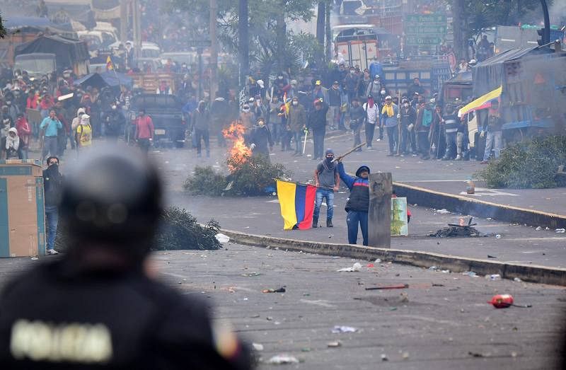 Las protestas en Ecuador, en imágenes