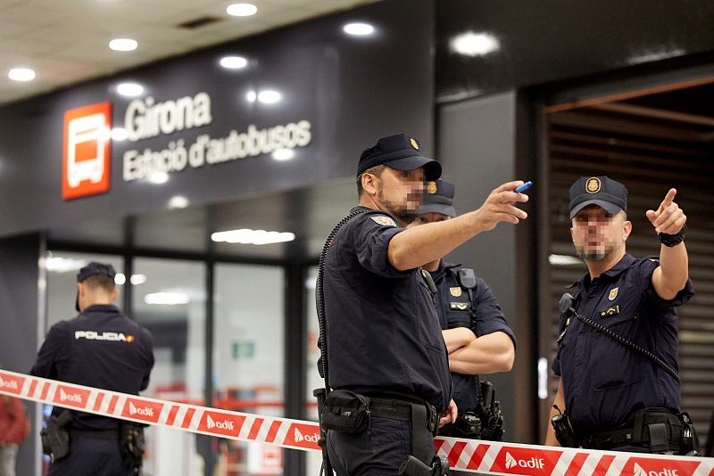 Dispositivo de seguridad en la Estación de Girona