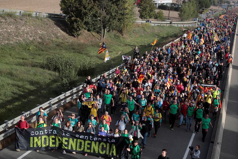 Independentistas inician las ''Marchas por la libertad''