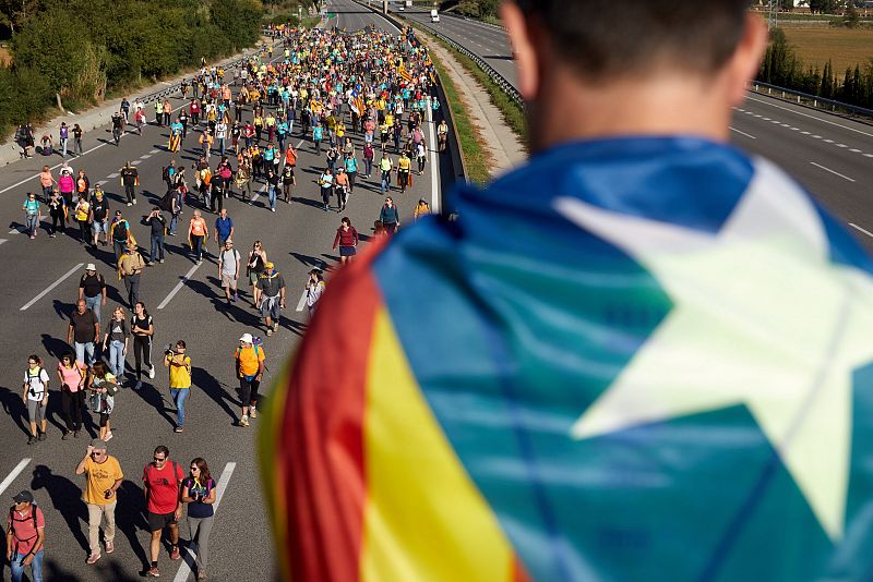 Independentistas inician las ''Marchas por la libertad''