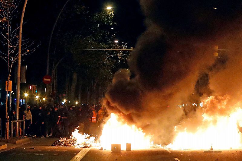 Manifestación convocada por los CDR en Barcelona