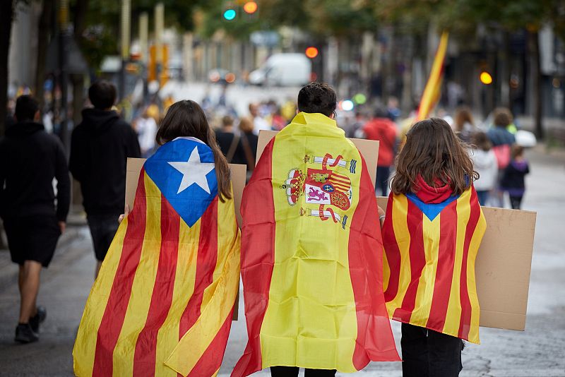 Huelga general en Cataluña en protesta por la sentencia del procés