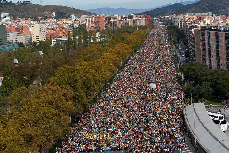 Huelga general en Cataluña en protesta por la sentencia del procés