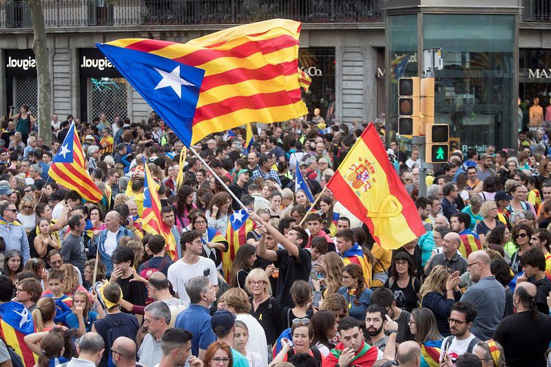 Cataluña vive su cuarta huelga general en menos de dos años vinculada al proceso independentista.