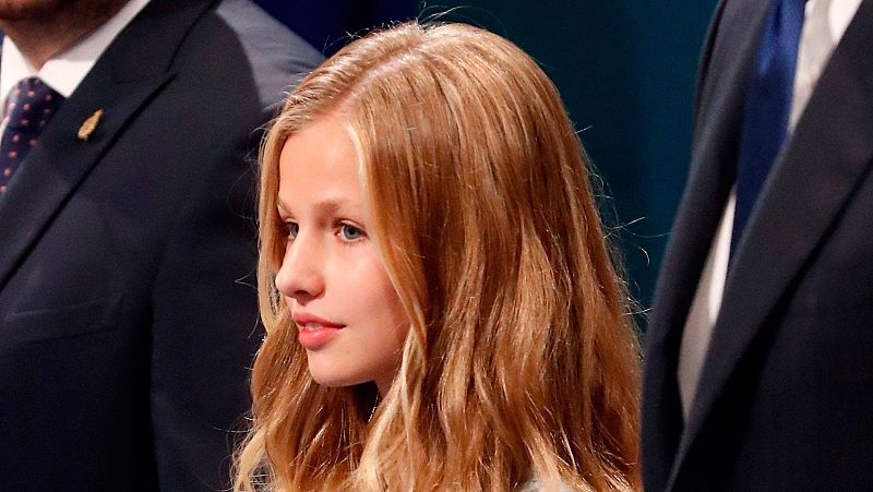 La princesa Leonor durante la ceremonia de entrega de los Premios Princesa de Asturias 2019