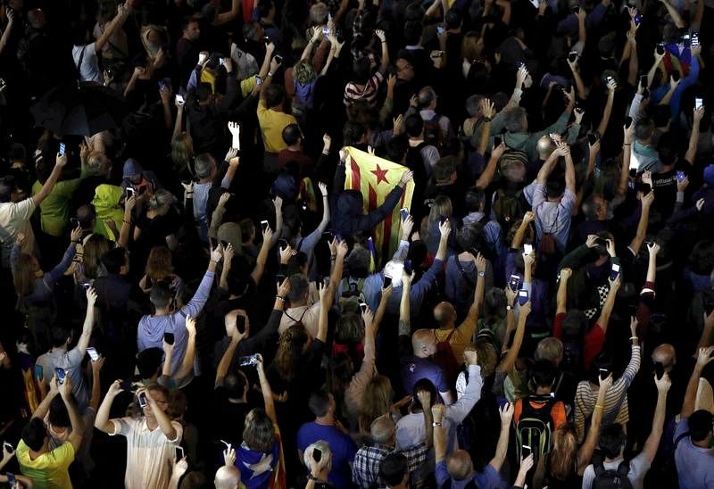 Protestas en Cataluña