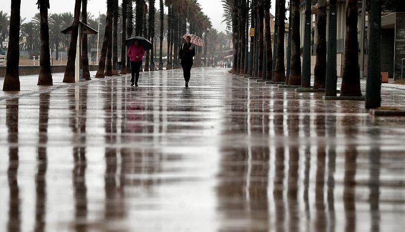 Fuertes lluvias en la Comunidad Valenciana