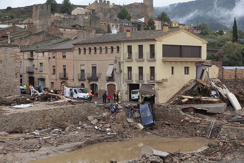 Las lluvias torrenciales causan graves daños en Tarragona