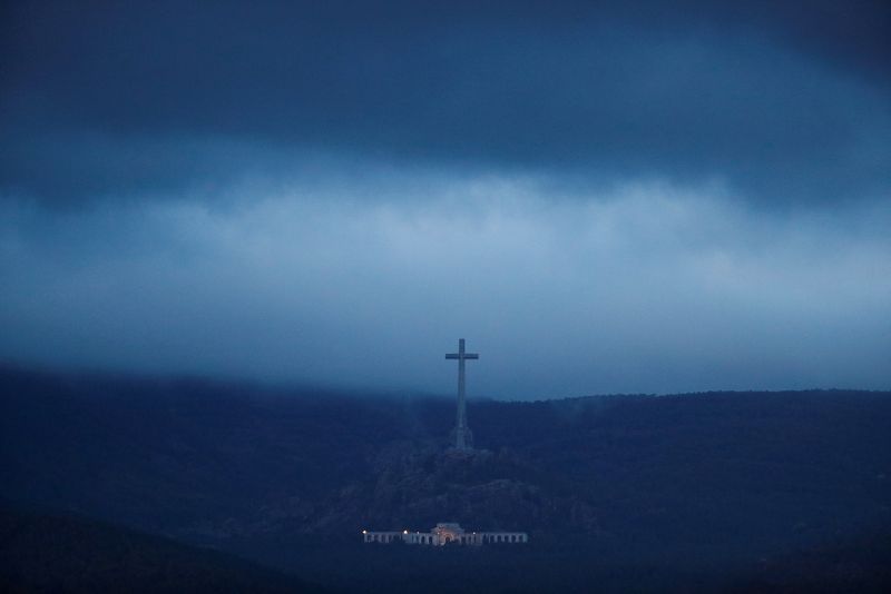 Vista del mausoleo de Franco en el Valle de los Caídos