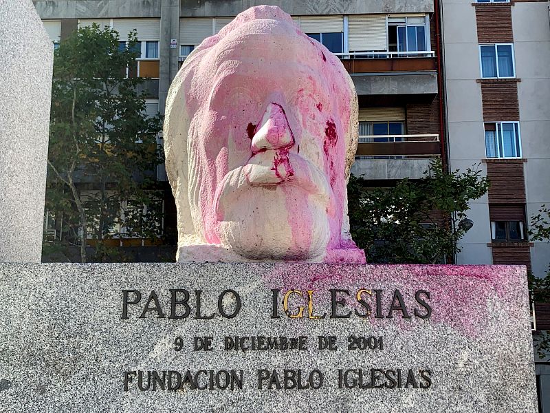 Actos de vandalismo con motivo de la exhumación del Valle de los Caídos del dictador Francisco Franco