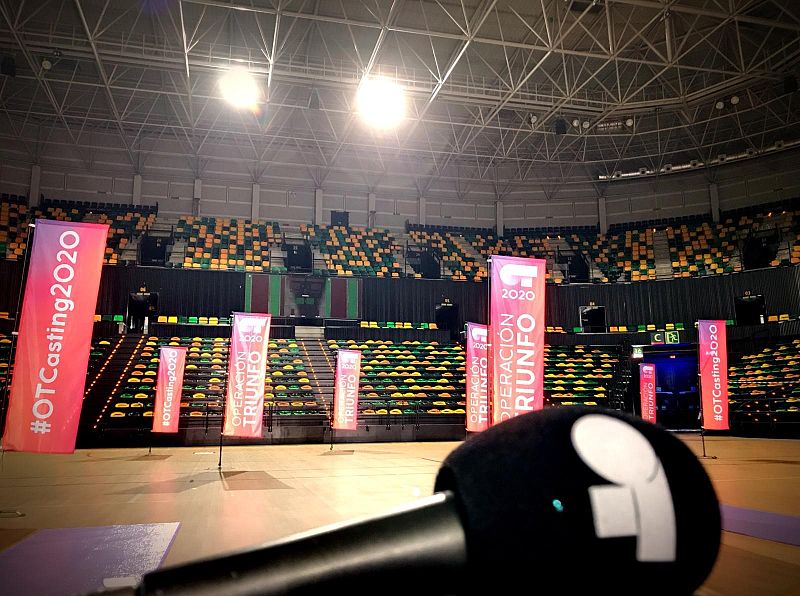 Desde las 10 h, han cantado en este micro 732 personas en la Fase 1 del casting OT 2020 en Bilbao