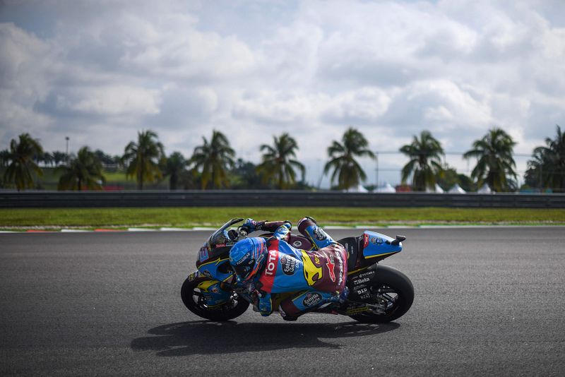 El piloto español Alex Márquez en el circuito de Sepang (Malasia).