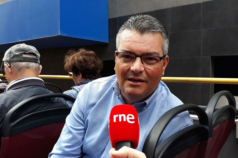 Toni Benítez, director de la guagua turística City Sightseeing.