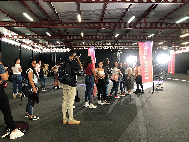 Los nervios antes de salir a cantar en la fase 1 del casting de OT 2020 en Las Palmas de Gran Canaria