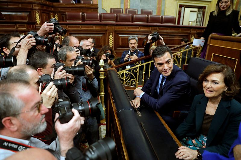 El presidente del gobierno y la vicepresidenta del Ejecutivo