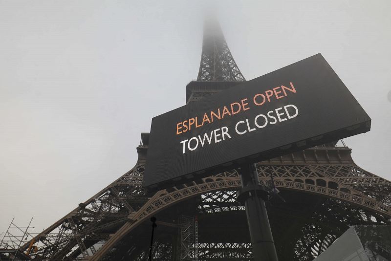 Cierre de la Torre Eiffel