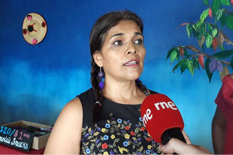 Laura Aguilar, copropietaria de Planeta Cacao (El Tondoroque).