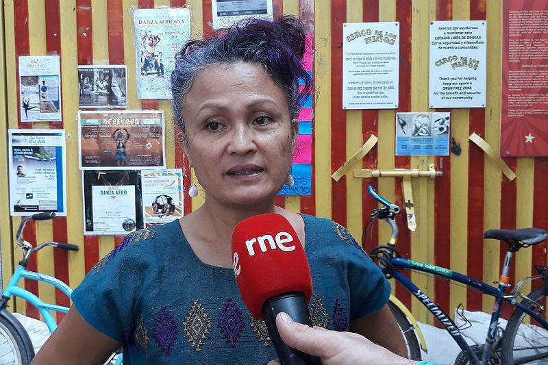 Glades Castro, coordinadora del Circo de los Niños de San Pancho (San Francisco).