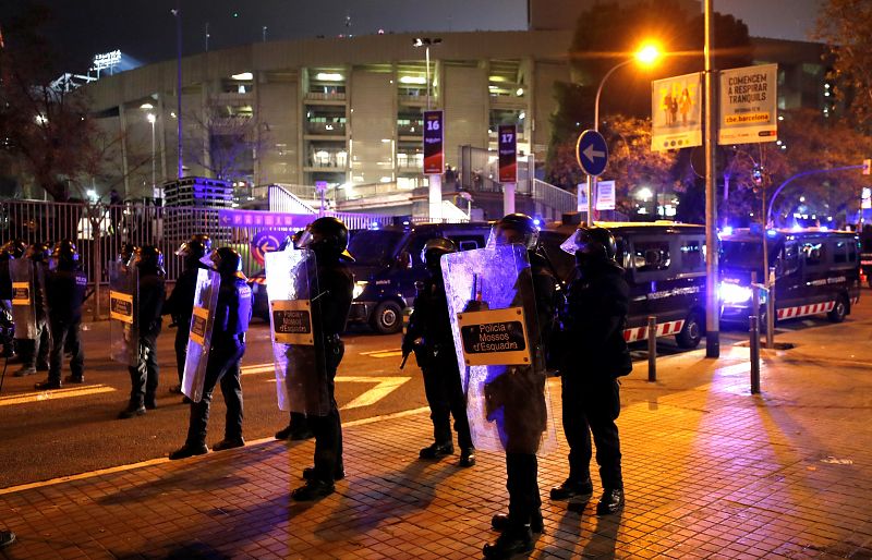 La policía ha detenido a un manifestante