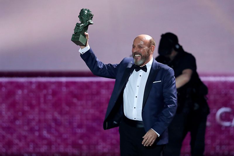 Los mejores momentos de los Goya 2020: Javier Ruibal, tras recibir el premio a "Mejor Canción Original".